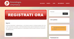 Desktop Screenshot of kinesiologiaumanistica.it